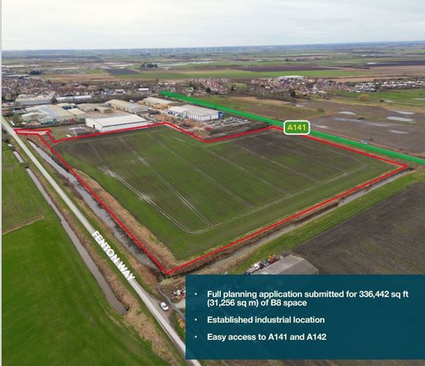 17.5 acres , Commercial Development Land , Fenton Way  PE16 - Available