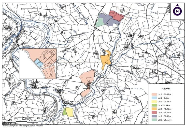 21.6 acres Land, Lot 8: Land To The North Of Lower Kingdon, Bideford EX39 - Available